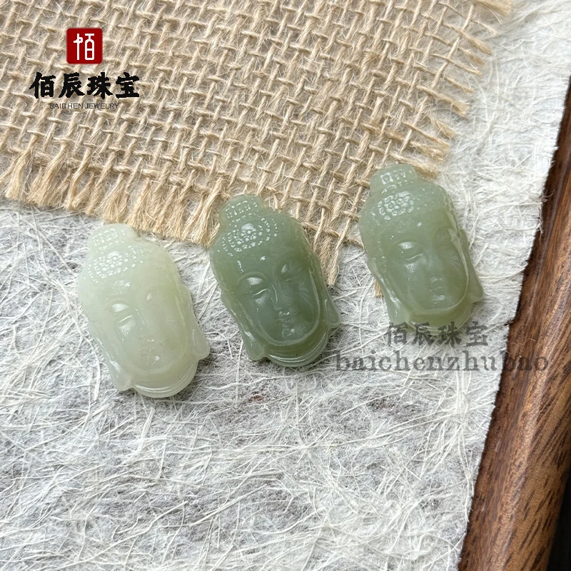 

Натуральный кулон из хотанского нефрита, модный амулет Амитабха, привлекающий богатство Будда для мужчин и женщин