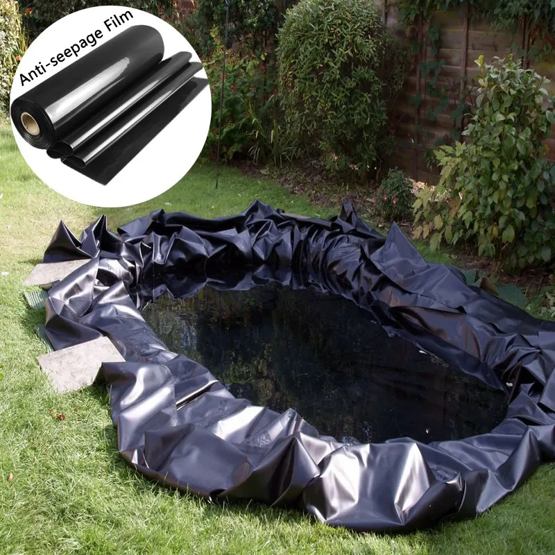 HDPE Fish Pond Liner 0.12-0.32mm Thickness Garden Landscaping Pool Waterproof Membrane Aquaculture Pond Anti-seepage Film