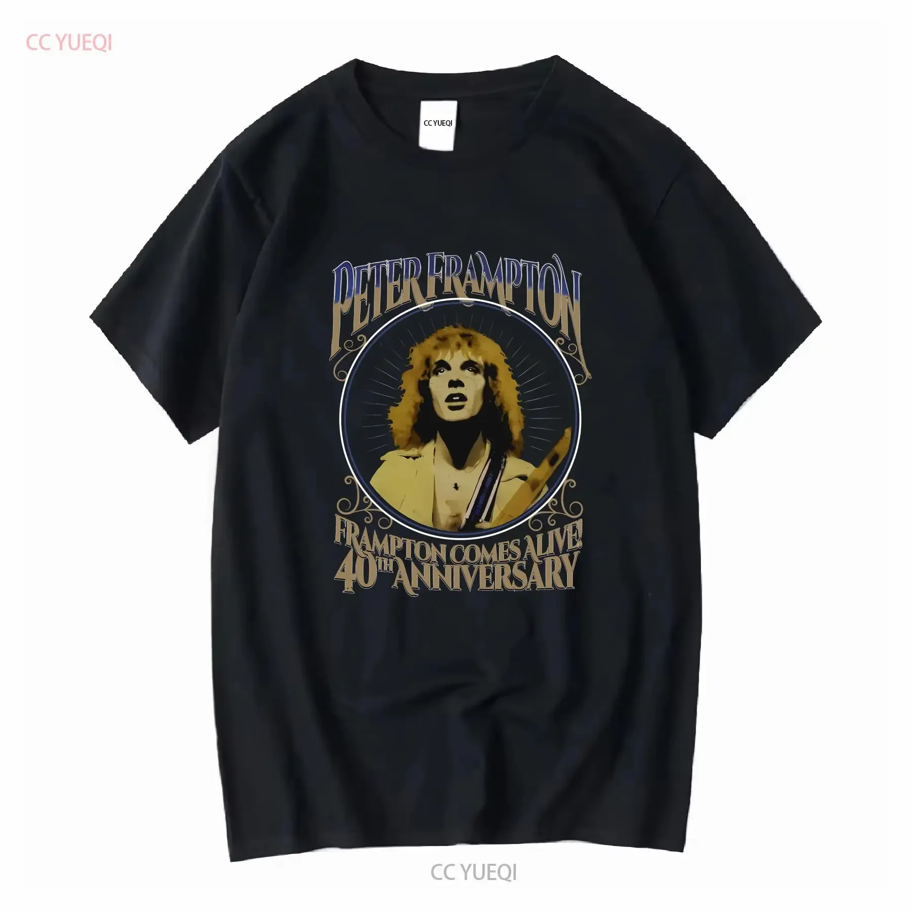 Peter Frampton arrive vivant 40e anniversaire t-shirt taille S 4XL ZZ791 vintage lavé élégant polyvalent streetwear étiré doux