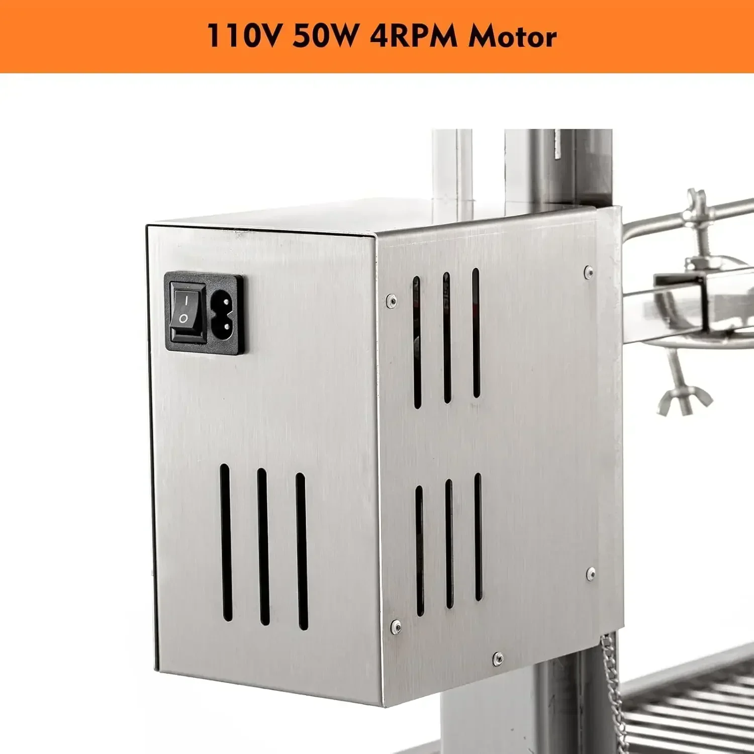 

Горячая распродажа: 50-ваттный гриль-ротиссери с ветрозащитным экраном, 51-дюймовый уличный гриль-ротиссерия для кемпинга и барбекю на открытом воздухе