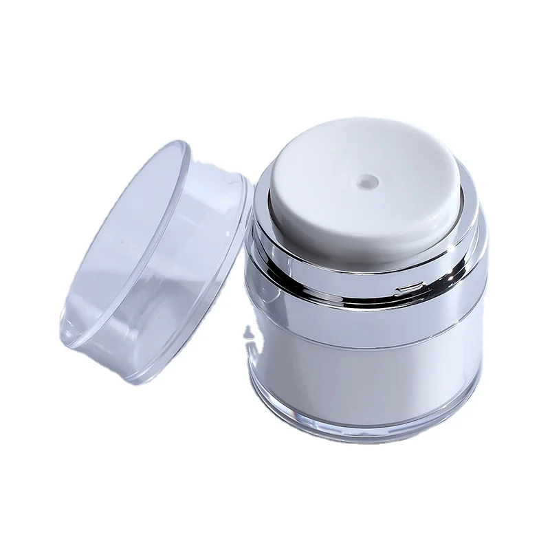 Luxury 15g 30g 50g 100g Personal Care Cream Airless Acrylic Jar Plastic Airless bottle jar refillable cosmetic airless pump jar