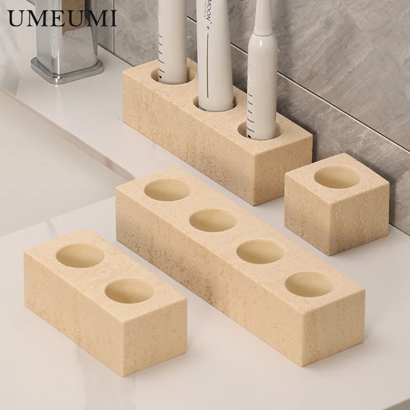 Electric toothbrush rack countertop storage light luxury toothbrush base high-end toothbrush holder toothpaste toothbrush holder