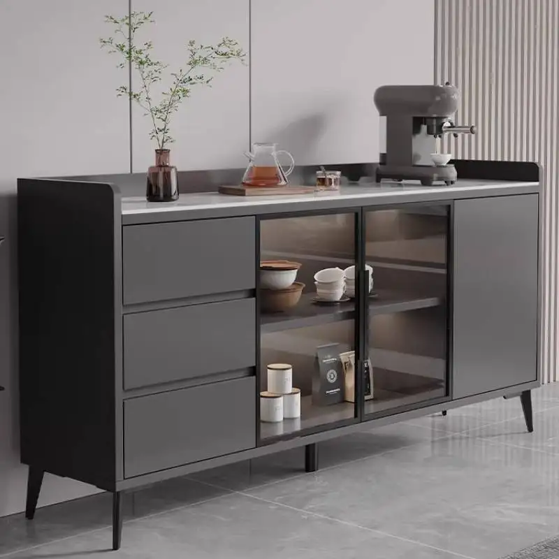 

Natural Handle Kitchen Cabinet Counter Stand Quiet Drawers Highboard Kitchen Cabinet Storage Large Meble Kuchenne Furniture Home