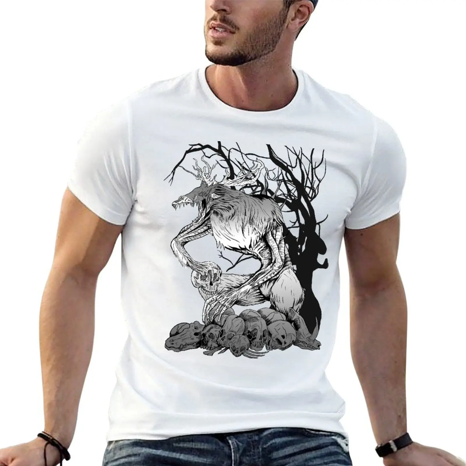 

Wendigo Silence T-Shirt essential t shirt cotton t shirt man men t shirt cotton 100% T-shirt