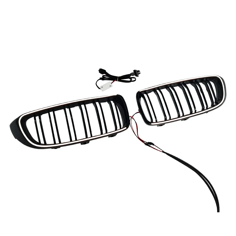 

For 2013-2019 BMW 4 Series F32 Dual Line Luminous LED PC Material Racing Grille Body Kit