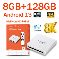 Q96 OHP 8K TV Box Hisilicon Hi3798M Android 13 Quad Core 8GB 128GB Support 8K 4K HD 4G 5G Dual Wifi6 OTA Smart Set Top Box IPTV