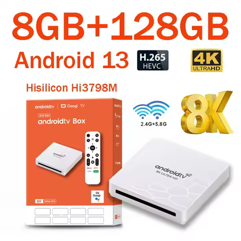 Q96 OHP 8K TV Box Hisilicon Hi3798M Android 13 Quad Core 8GB 128GB Support 8K 4K HD 4G 5G Dual Wifi6 OTA Smart Set Top Box IPTV