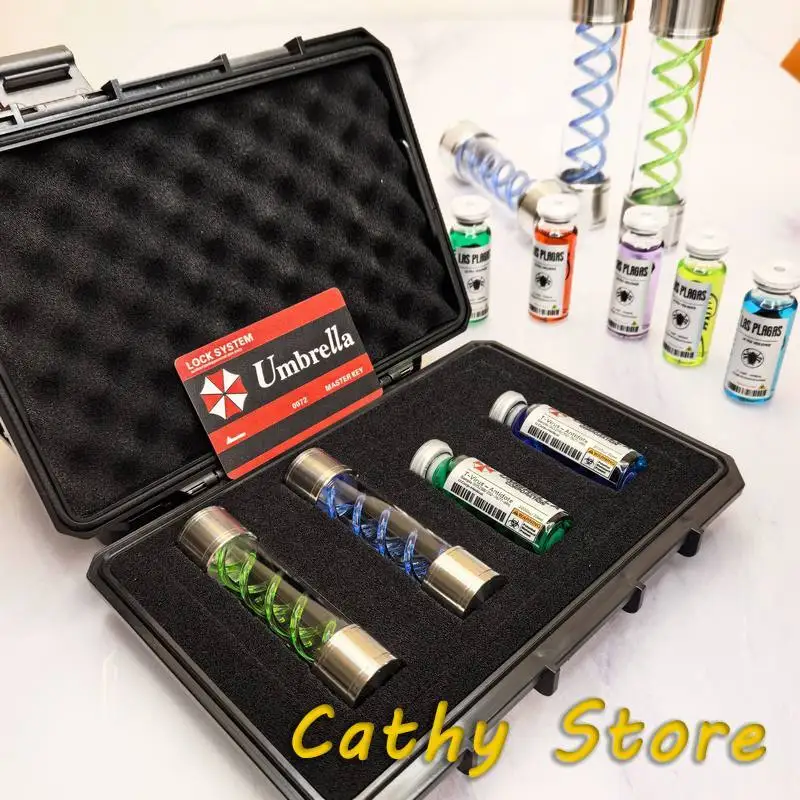 

In Stock T-Virus Small Test Tube Double Helix Sample Game Peripheral Handmade Model Scene Desktop Decoration Display Prop Toys