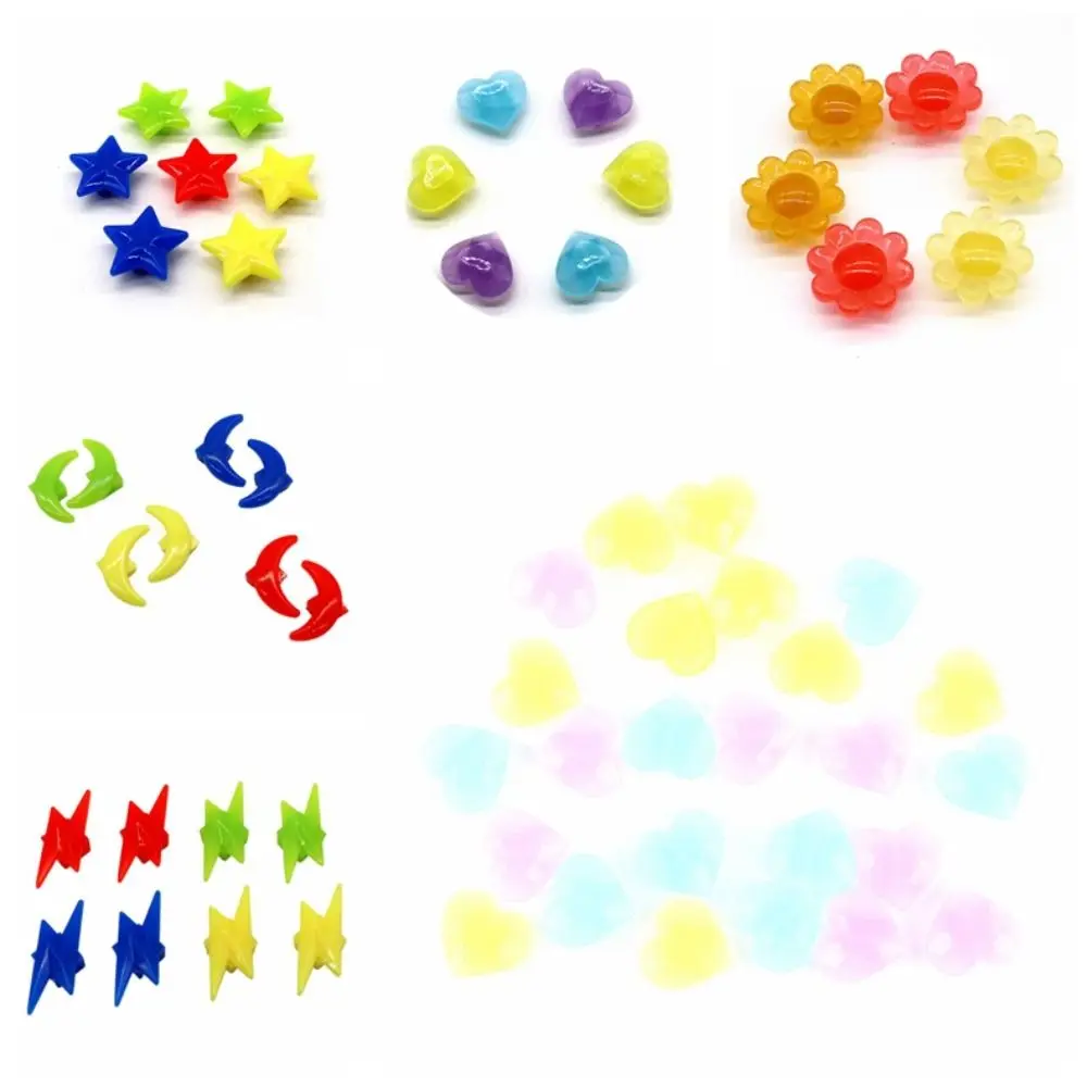 

20PCS Bike Accessories Colorful Spoke Beads Glow Mixed Color Bicycle Wheel Spoke Beads Plastic Star Children Gifts