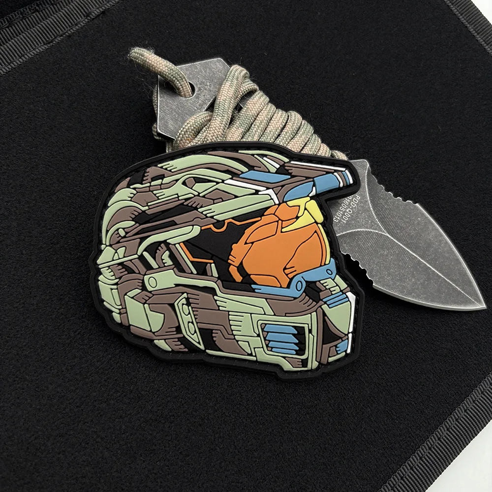 Parche gancho y bucle PVC camuflaje para casco mecánico táctico - imagen 3