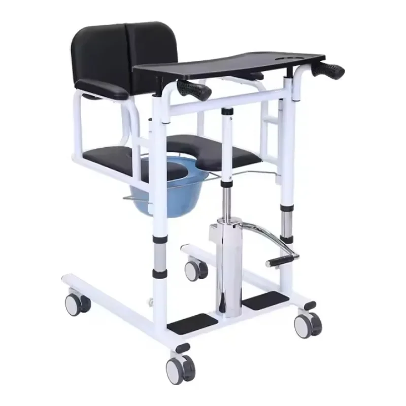 hydraulic patient lift and transfer chair with desk elderly transfer lift devices for eldly patient people