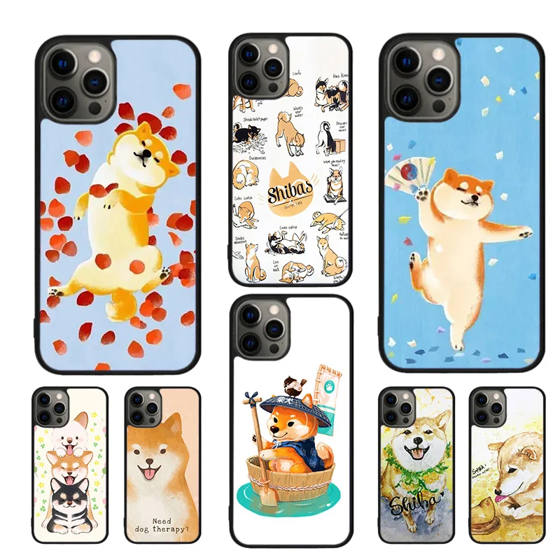 Animal Shiba Inu fundas de teléfono móvil para iPhone 16 15 14 12 13 mini 11 Pro MAX apple 6 7 8 Plus SE2020 Coque