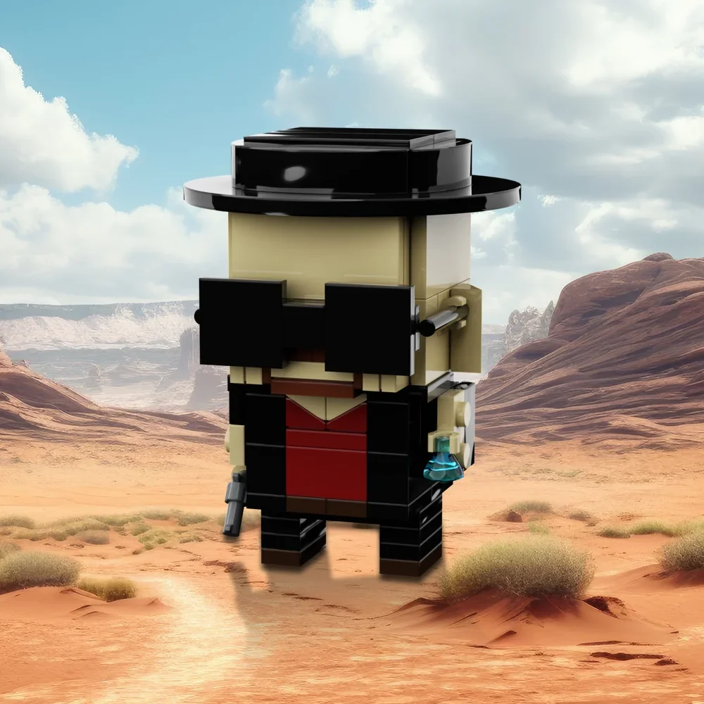 MOC 映画 Brickheadzs ブレイキングズ-悪いハイゼンベルクモデルビルディングブロック白バンドルキャラクターソールレンガのおもちゃ子供のギフト