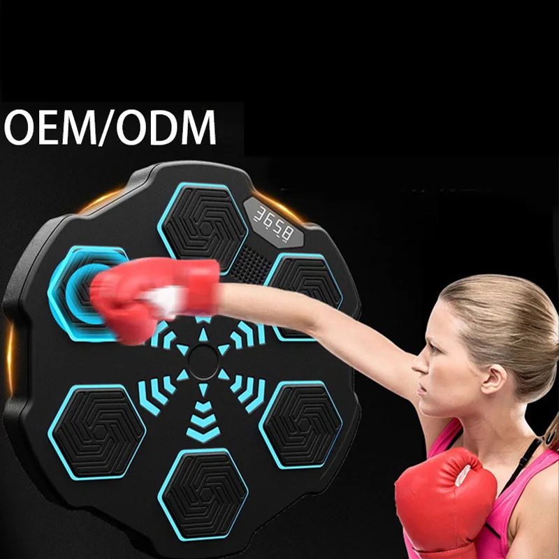 Trending Products 2024 New Arrivals Smart Music Boxing Machine Adult Boxing Wall Target Training Led Lighted Relaxing Training