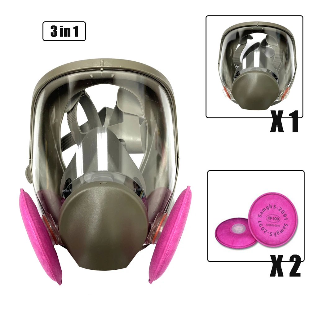 Anti-condens 6800-gasmasker Industrieel schilderen Spuiten Ademhalingsapparaat Veiligheid Werkfilter Stofdicht Volledige gezichtsformaldehydebescherming