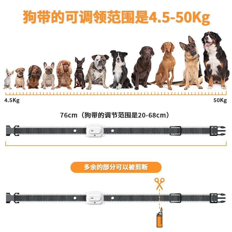 Collar antiladridos control remoto con vibración y descarga IPX7 para perros - imagen 3