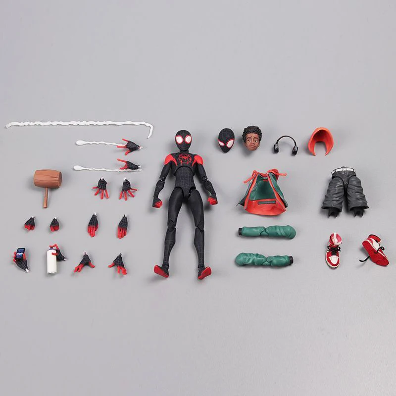 Sentinel Sv Action Miles Morales Figure Model Into the Spider Verse Peter Miles Figurine Anime Toys