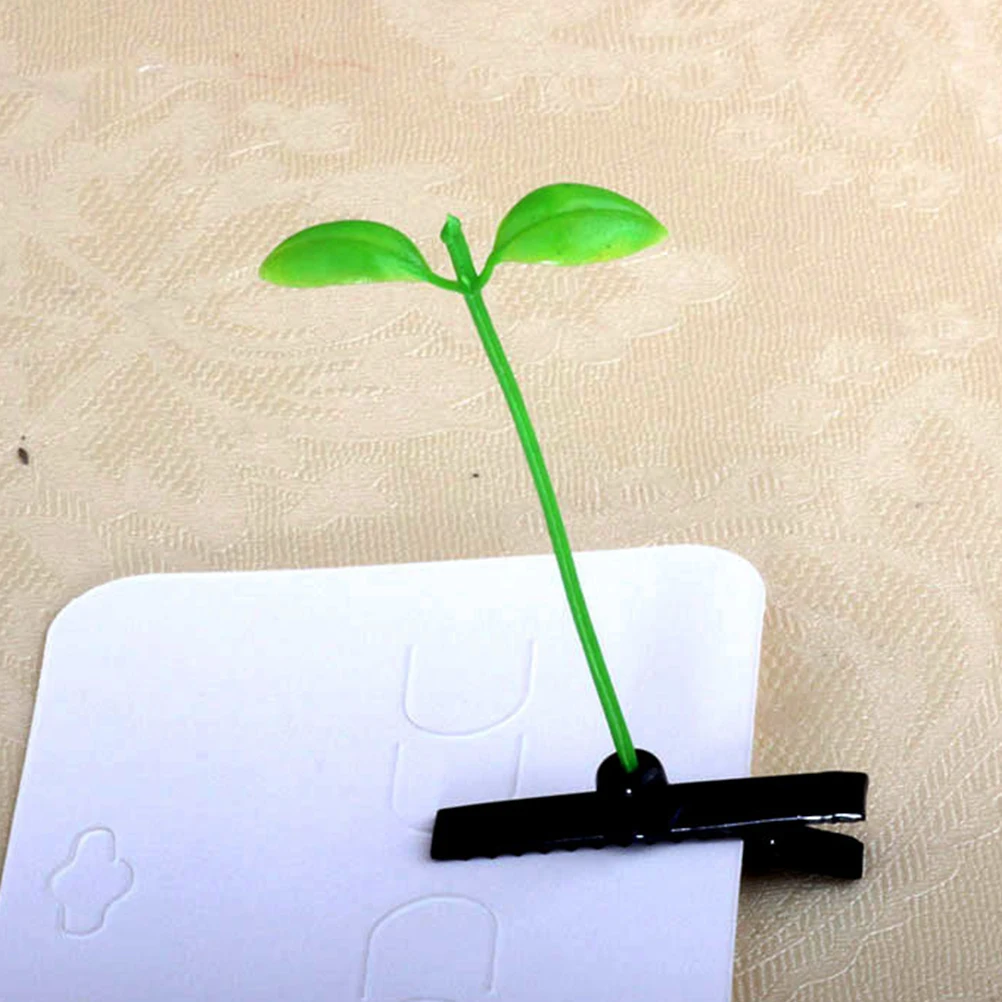 

50 Pcs Small Sprout Hair Clips for Women Kids Ages 8 10 Cute Kawaii Plastic Accessories Thin Hair Decorative Pins