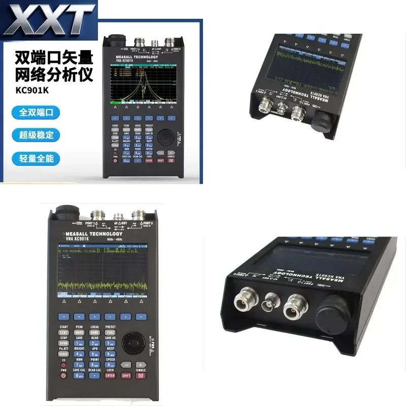 XXT KC901K ODM Customized Dual Port Vector Network with Antenna Feeder Spectrum & Multimeter SWR/Standing Wave