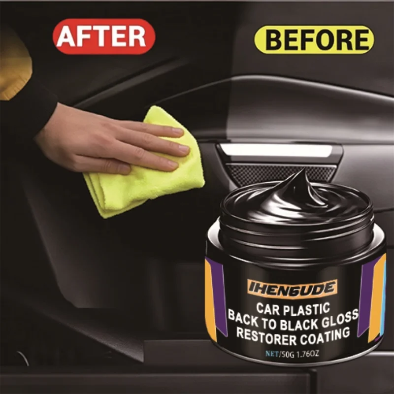 Crystal Clear Car Plastic Restorer - Car Interior and Panel Renovation Wax Coating Agent Car Wax Car Polishing Wax