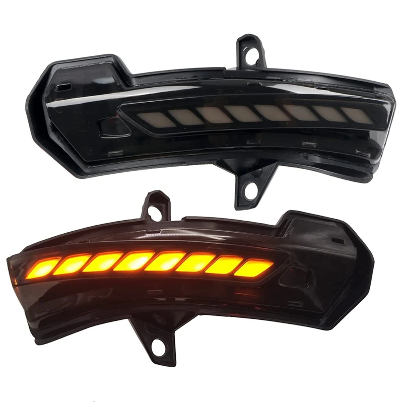 LED Side Mirrors Sequential Dynamic Turn Signal Lights Indicator For Chevy Chevrolet Blazer 2019-2022,Smoked Black