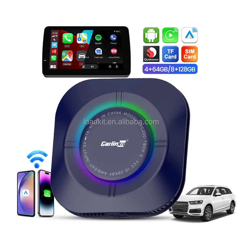 Carplay Factory Radio Plug Play Carplay Ai Box Android Auto GPS Car Multimedia Play 4G Wireless Carplay USB For YouTube