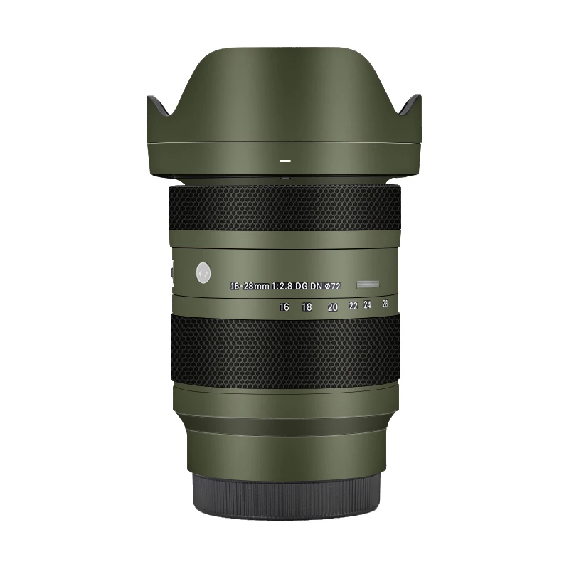 ل سيجما 16-28 مللي متر F2.8 DG DN عدسة الجلد غطاء لامع ورائع فيلم الجلد التفاف مغطاة 1628 ملصق مائي الجلد لسوني E جبل طبقة رقيقة واقية