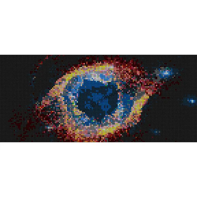 

New 3840Pcs Hot Selling Art Series Moc God's Eye Nebula Painting Model Building Blocks Diy Creative Ideas Kid Toys Birthday Gift
