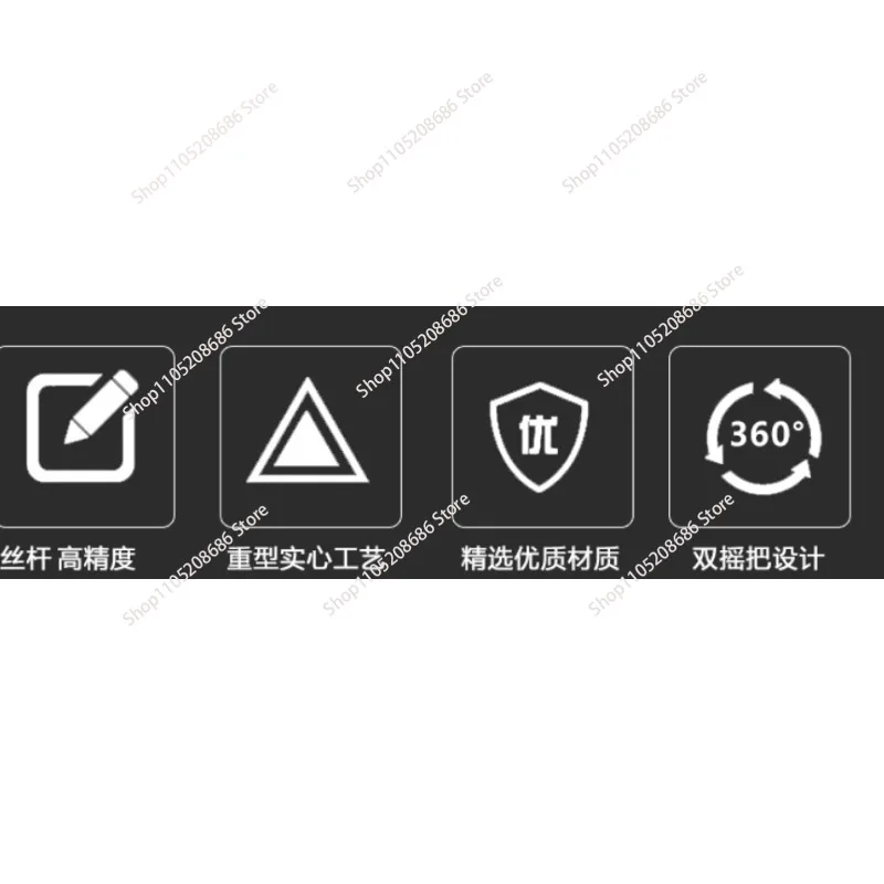 High Rigidity Machine Tool Accessories Dovetail T-Slot Biaxial Cross Slide Table Manual Drilling and Milling Machine