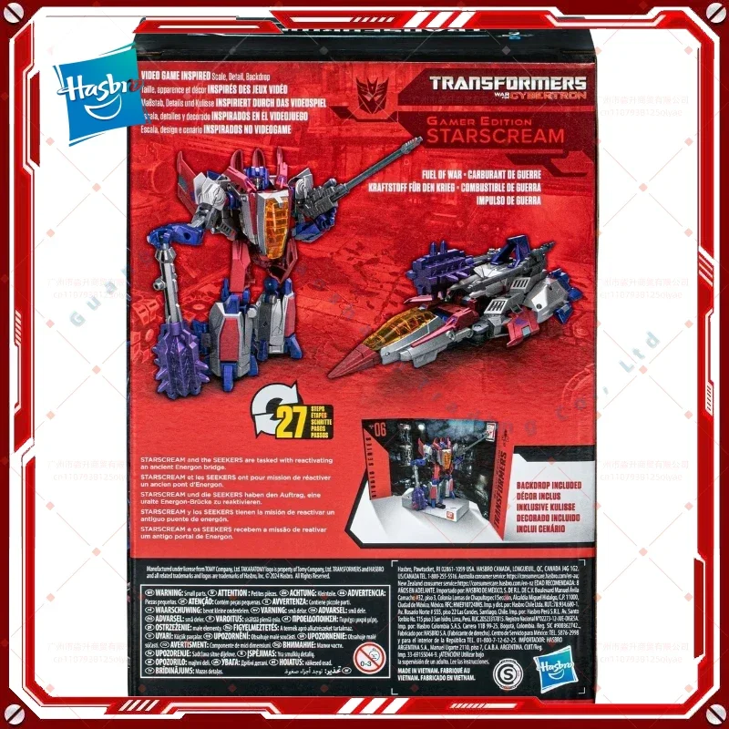 

В наличии: Hasbro Transformers Classic Toys Gamer Edition SSGE-06 Starscream, коллекционная фигурка робота, игрушка, подарки, хобби