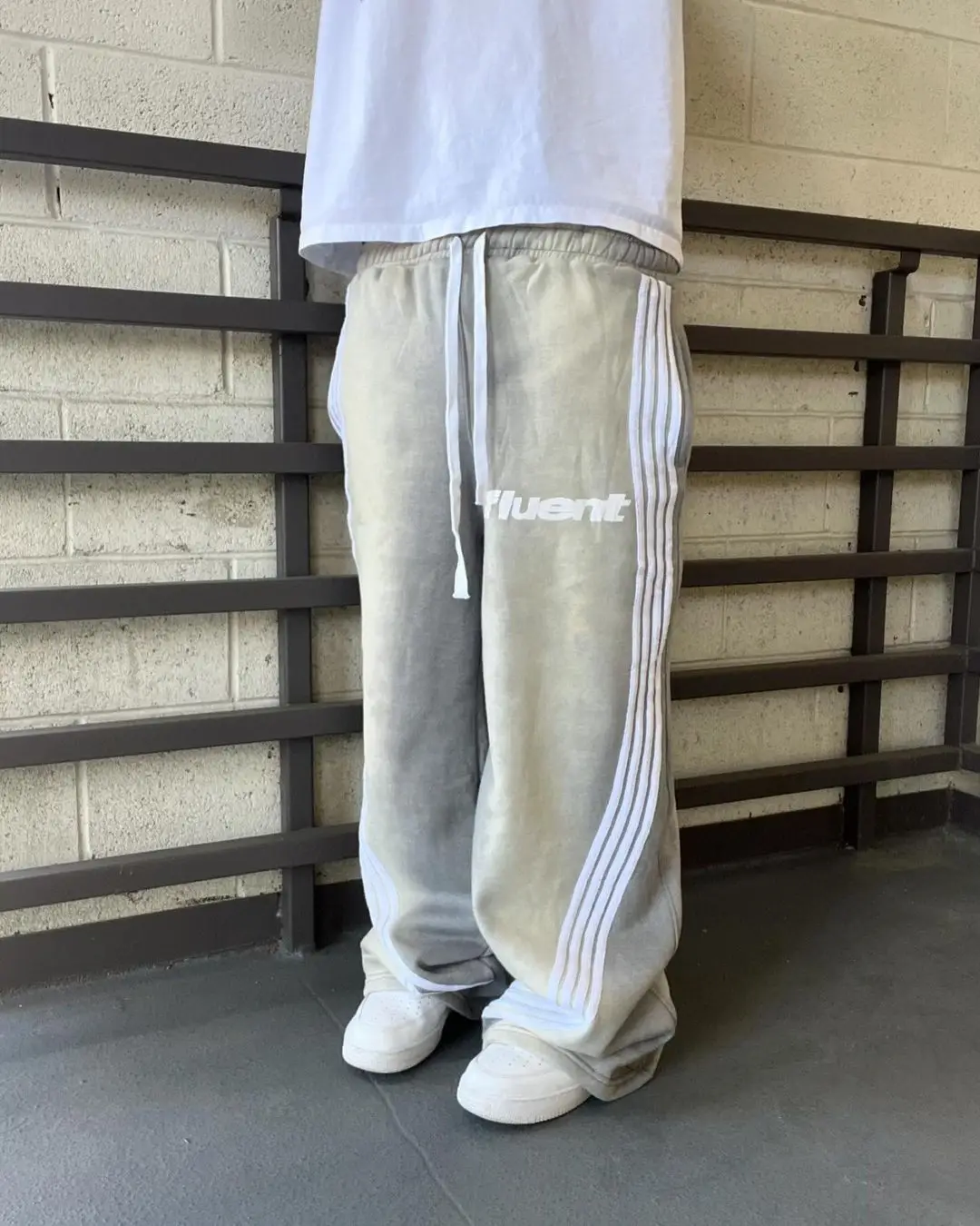 Japanese Retro Loose Striped Casual Nine-minute Pants Washed Process Elastic Waist Design Men's Streetwear Y2K Cargo Pants