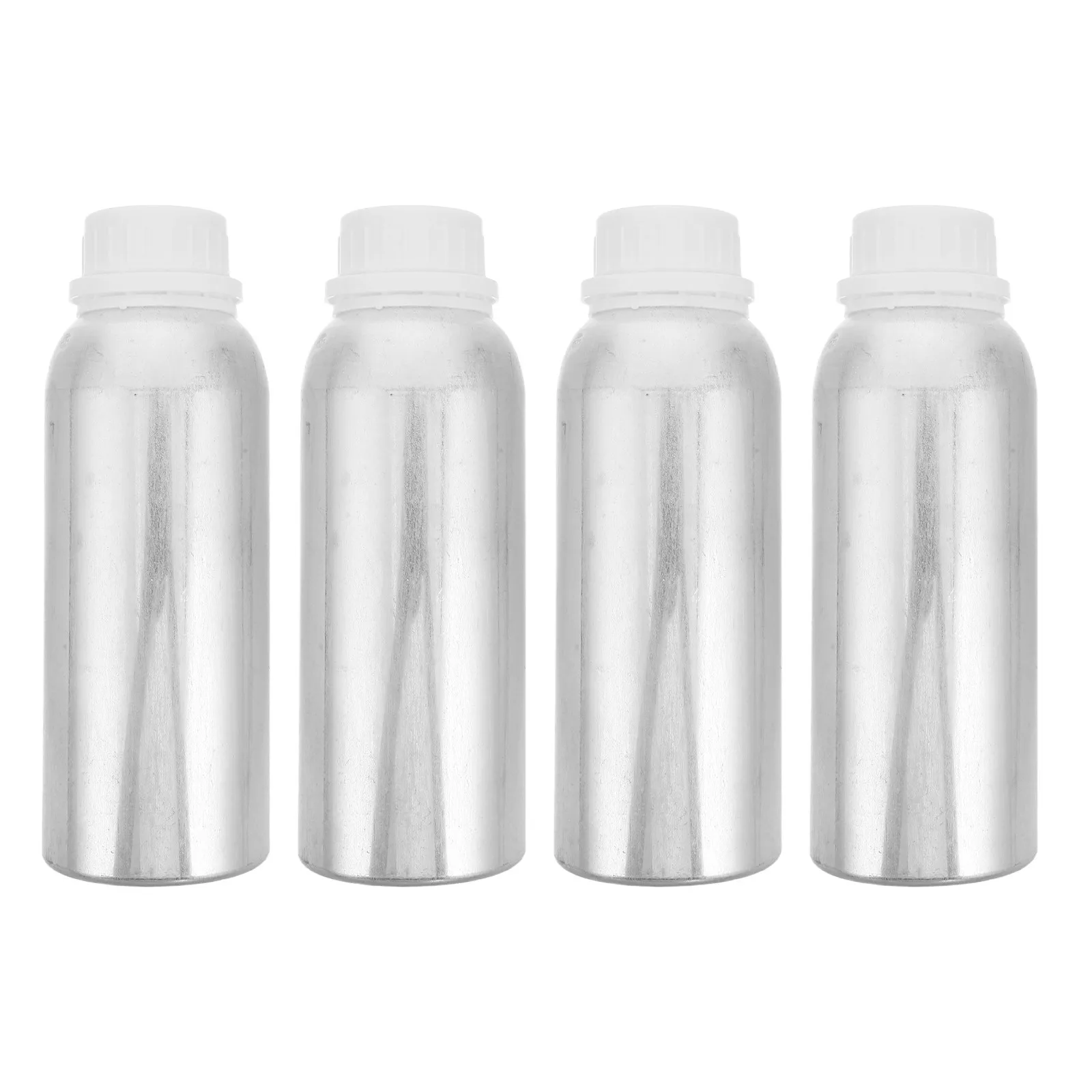 4Pcs Aluminum Sample Bottles 250Ml Anodized Polished Surface Leakproof Screw Cap Laboratory Storage Containers
