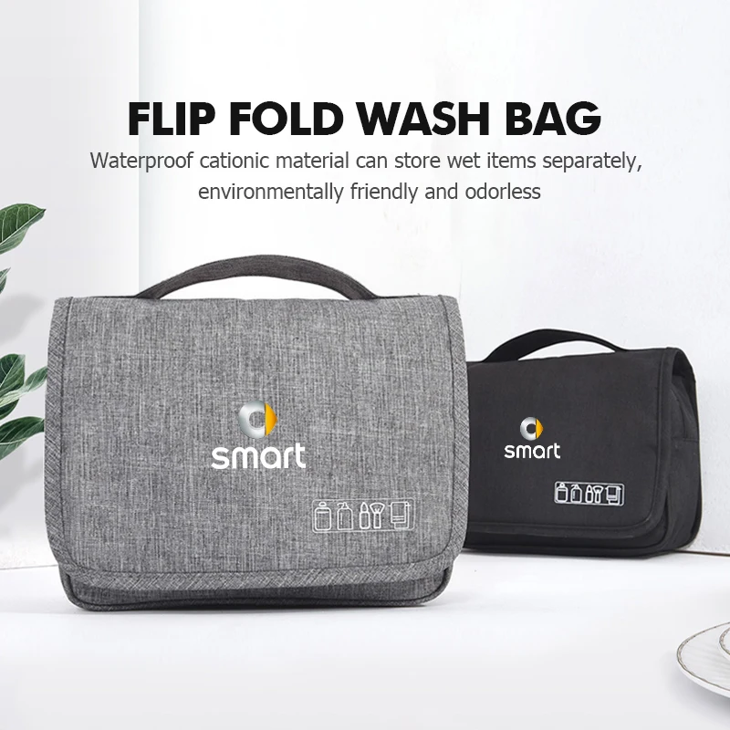 Hanging Hook Toiletry Bag Travel Makeup Cosmetic Razor Storage For Smart EQ Cabrio Crossblade ROADSTER City-Coupe 452 454