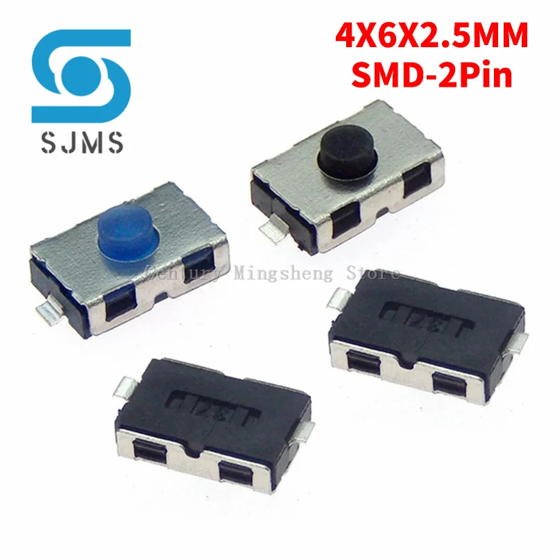 10PCS 3*6*2.5 NO Micro Switch Normally Closed 3*6 SMD Touch Silica Gel Button Keys Interrupteur 4*6 NC Soft Button SMD 3x6x2.5