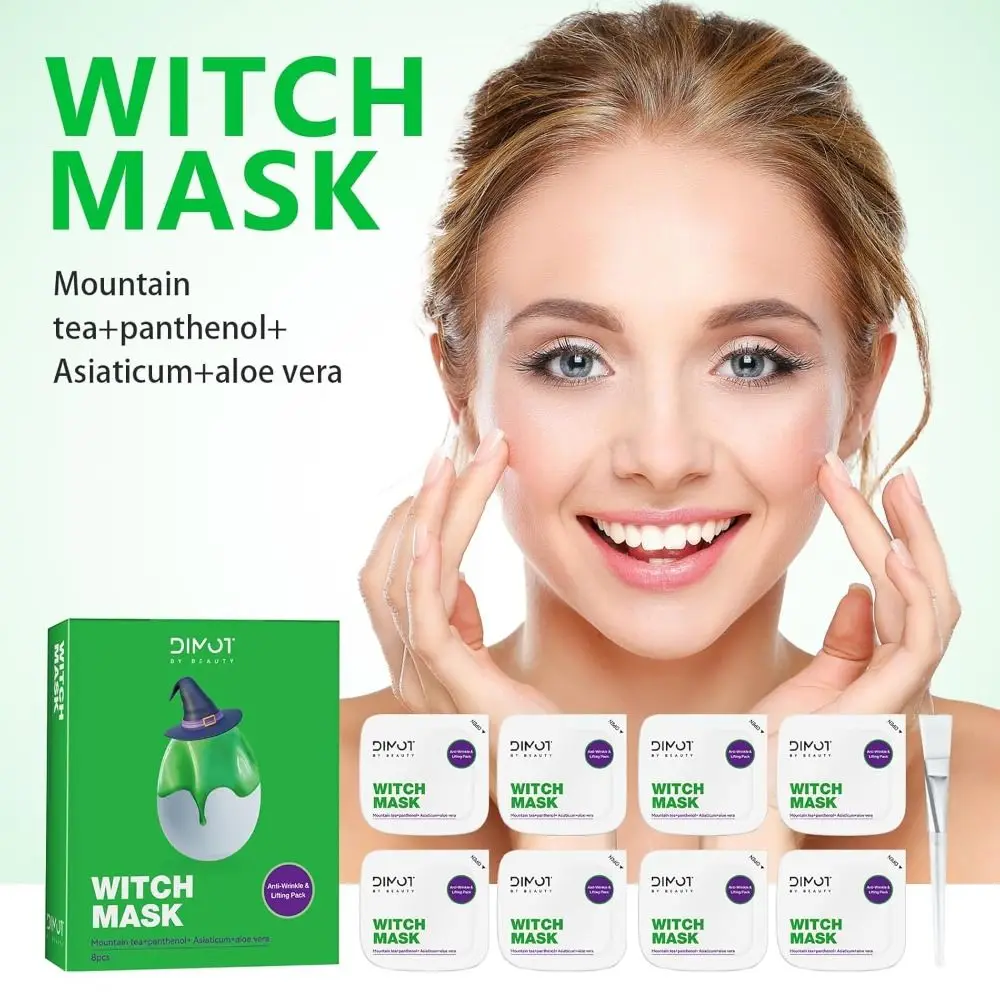 

8pcs/pack Smooth Witch Skin Care Mask Lifts Skin Hydrating Witch Facial Mask Firming Skin Repair Hydrating Pack Face Mask