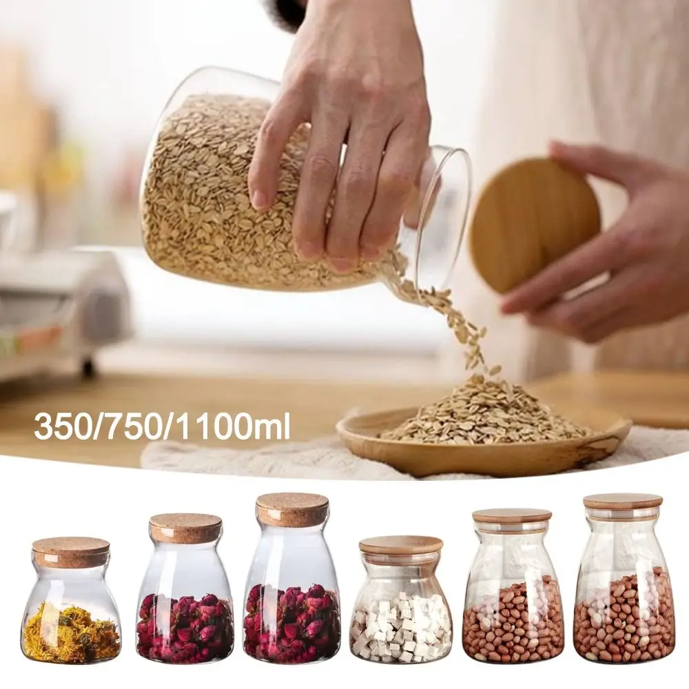 Multifunction Transparent Glass Storage Tank Leakproof Milk Powder Can Moisture Proof Sealing Food Container Tea Storage Jar