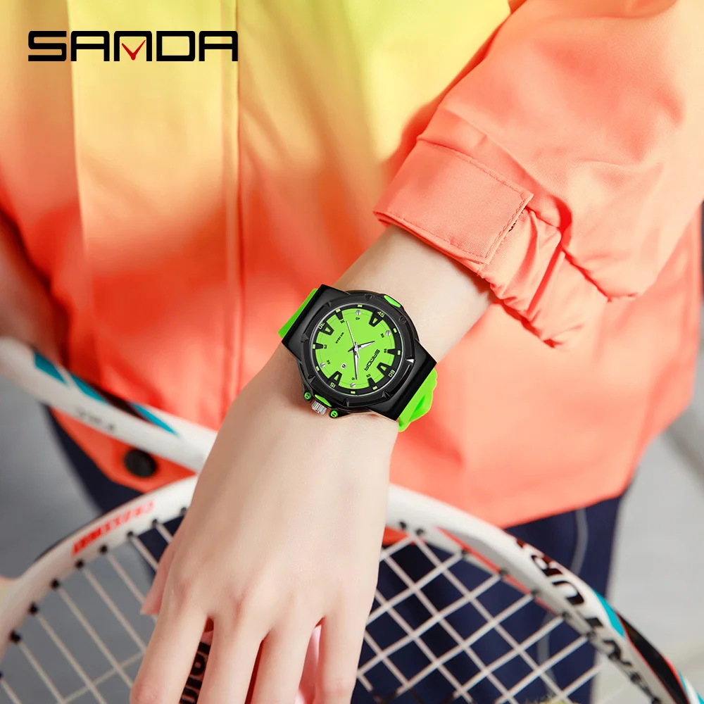 Fashion SANDA Top New 3260 Student Watch Waterproof Quartz Watch Simple Calendar Fashion Female Student Watch 2025