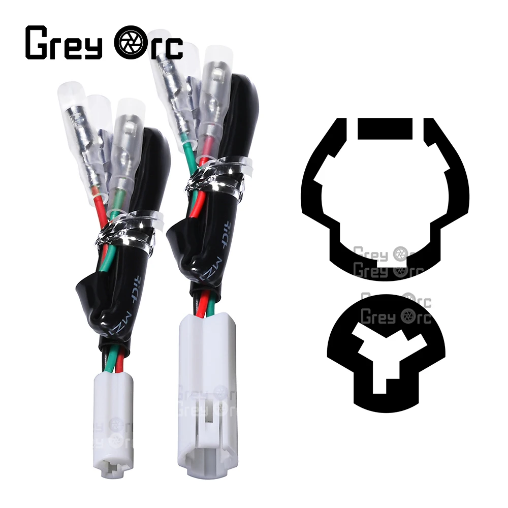 License Plate Light Wire Plug Cable Adapter For Yamaha MT09 MT25 YZF R1 R6 R25 FZ6S2 Male/female connector harness connector