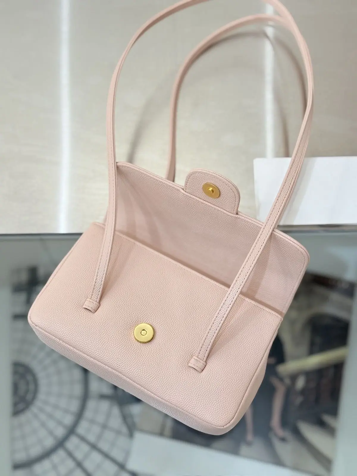 Crossbody Tote Rectangular Ladies Daily Tote Magnetic Snap Top Handle Bag Women Shoulder Purse Versatile All-Match Universal Accessory For Grocery Errands Urban Walks