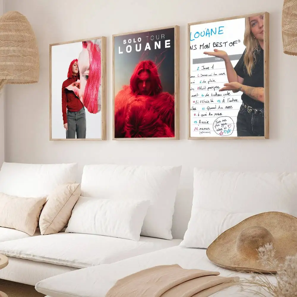 المغني Louane Tiens mon أفضل اللوحات الزخرفية الملصقة مناسبة لغرف المعيشة وغرف النوم والمكاتب والحانات #2
