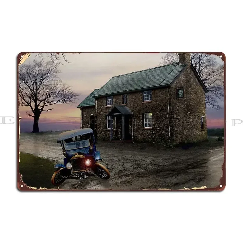 Dovers Arms Pub And A Car Metal Signs Wall Mural Pub Living Room Personalized Kitchen Tin Sign Poster