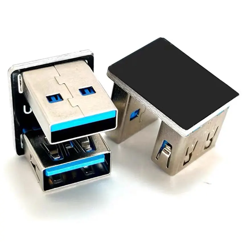 1PCS USB 3.0 Connector 180 270 Degree USB Adapter USB A Male to Type A Female Gender 90 Degree Cable U Extension Converter