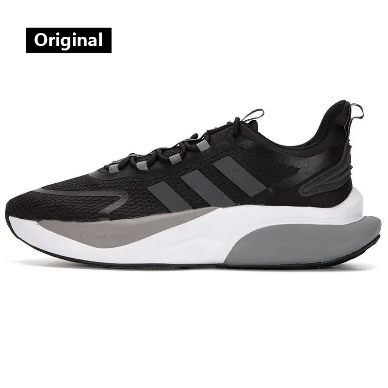 Adidas sapatos masculinos 2024 novo desgaste acolchoado confortável lazer esportes tênis de corrida HP6144