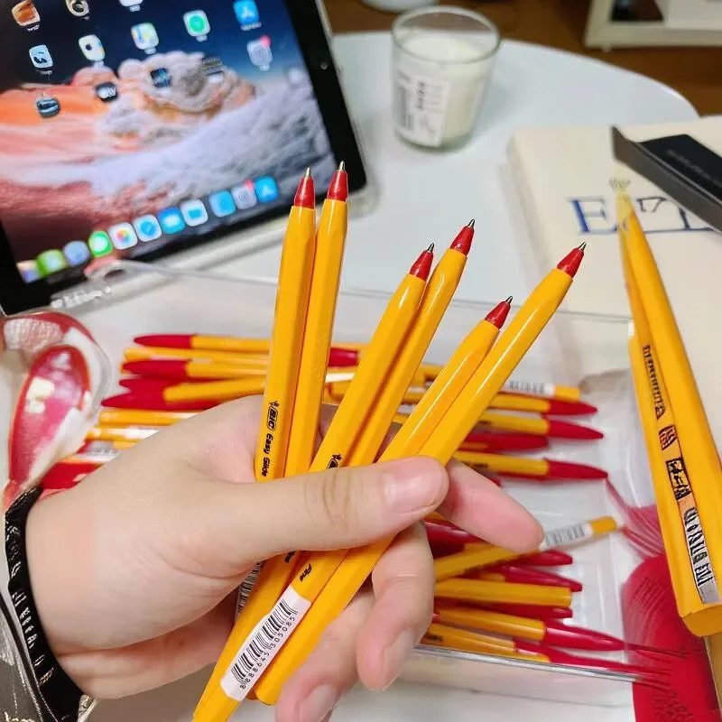 

12PCS French BIC Classic Orange Series 0.7mm Ballpoint Pens Office Accessories Office Supplies School Supplies Cute Pens