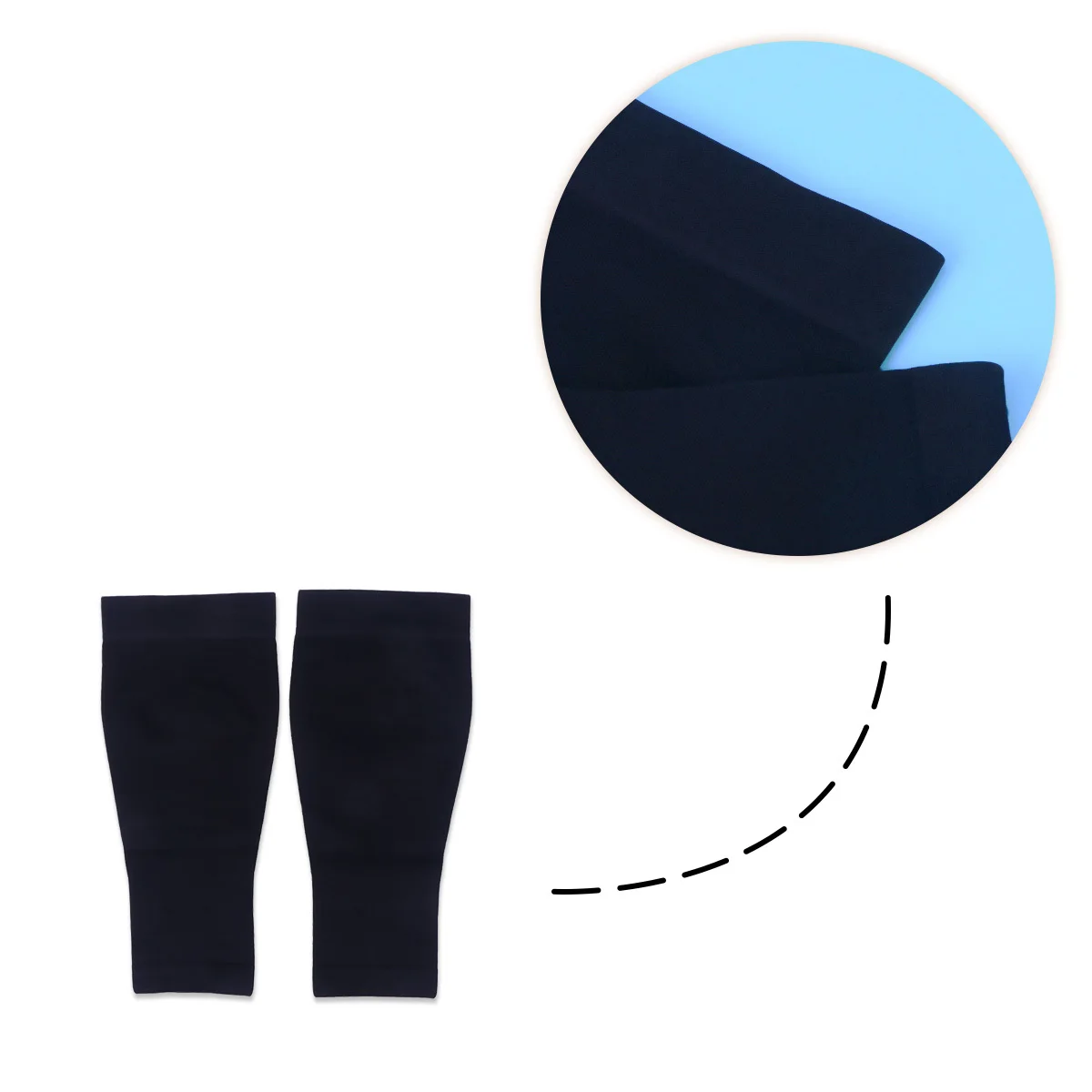 جوارب ضغط طبية 30-40 مللي متر ميجا هرتز مفتوحة اصبع القدم بدون أصابع الركبة عالية العجل كم ضغط أسود حجم S الإغاثة للتورم #3