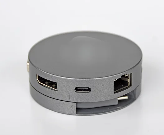 

Для мобильного адаптера Dell DA310 USB-C 7-в-1 Type C, совместимая с ноутбуком, док-станция и серая