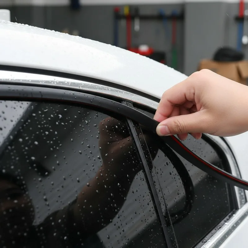 Car Window Seal Strip Auto Edge Soundproof Waterproof Rubber Sealing Sticker Noise Reduction Anti Rattle Filler Self Adhesive