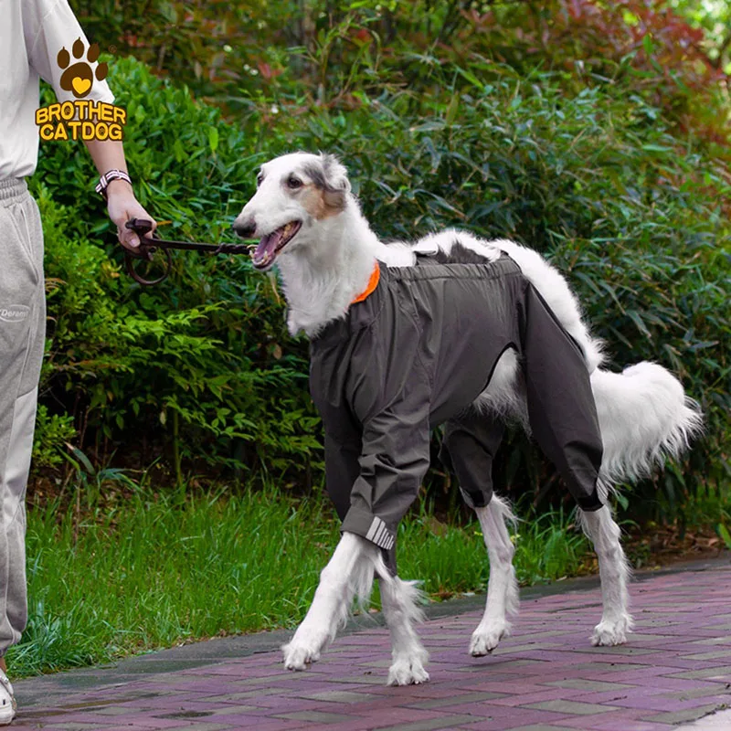 Imagem -03 - Impermeável Cobertura Total Capa Macacão Chuva Inverno Roupa para Cães Cães Grandes Impermeável