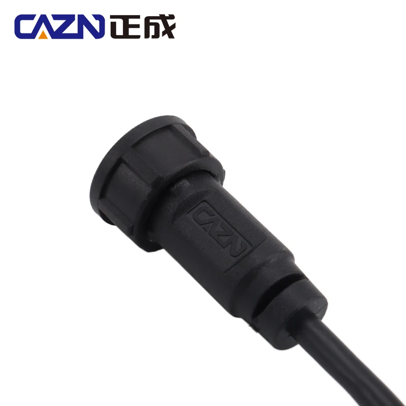 CAZN Micro-USB-Stecker auf USB 2.0-Stecker, umspritztes Kabel mit Gewinde, wasserdicht, IP67, IP68