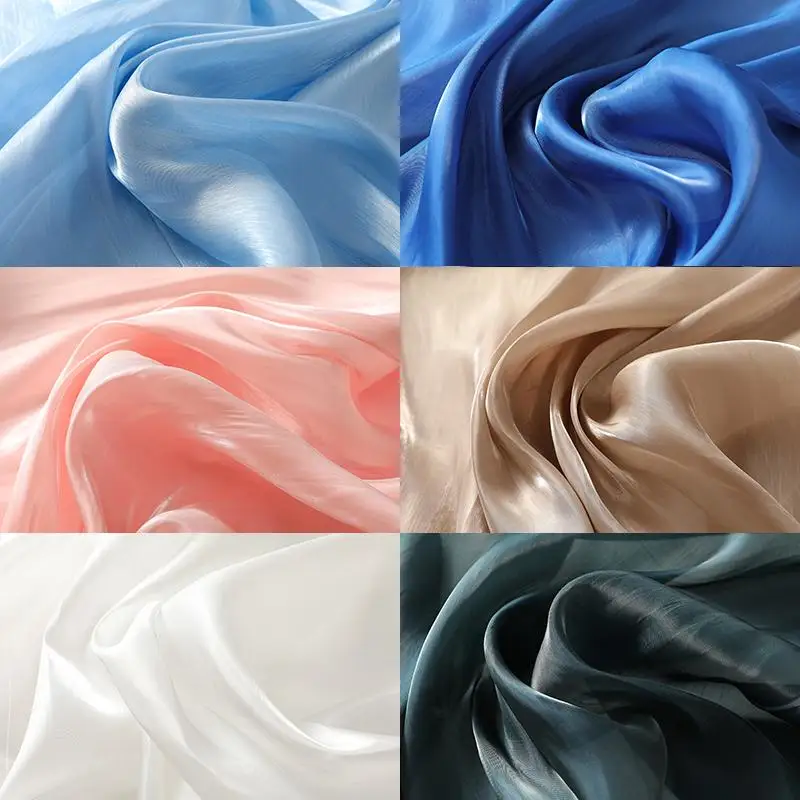 

Ultra-Soft Crystal Imitation Silk Acetate Fabric Satin for Dress Wedding Dress Clothing Making Fabric